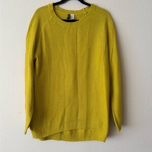 Bright Yellow Knit Sweater